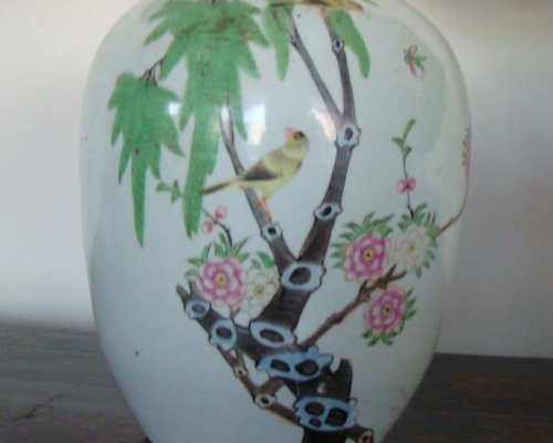 五彩瓷罐|pottery