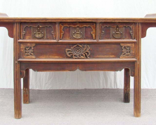 三抽翘头桌|Coffer w/3 drawers