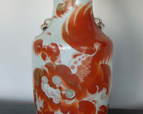 红釉瓷花瓶店|Red glaze porcelain vat