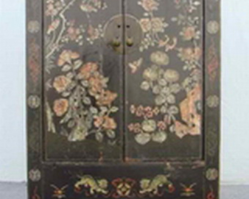 黑五彩二门中柜高碑店|Depict the color medium cabinet with two gates