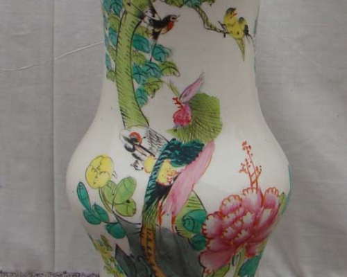 五彩釉瓷花瓶店|Chinese antique funiture