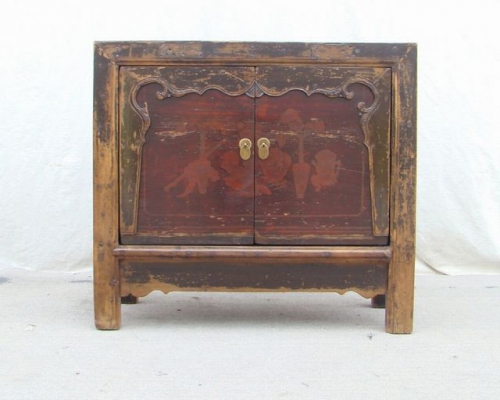 描彩二门柜|Color-painted cabinet w/ 2 doors