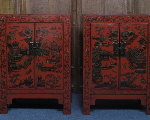 红描金小柜工厂|Red &gilt small cabinet