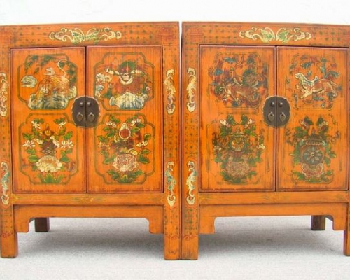 描彩小柜|Color-painted small cabinet