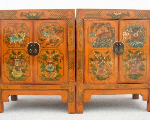 描彩小柜工厂|Color-painted small cabinet