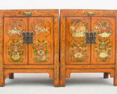 描彩小柜|Color-painted small cabinet