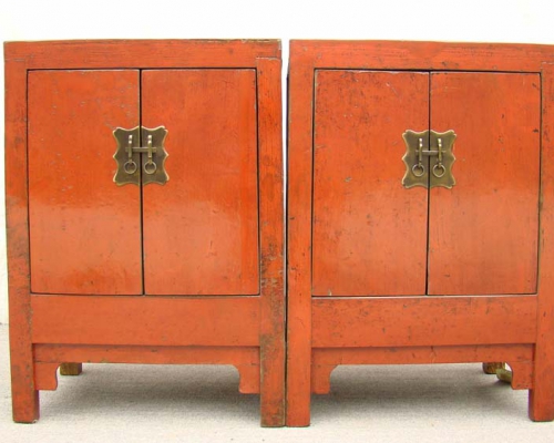 红漆小柜|Red-lacquered small cabinet