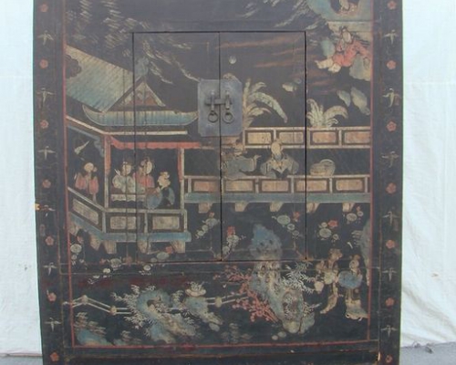 黑五彩大柜工厂|Black multicolored big cabinet