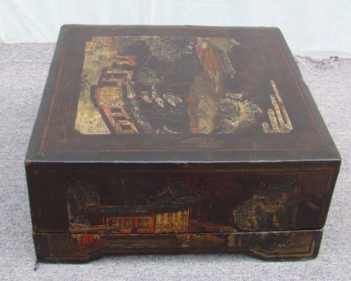 黑描彩方盒工厂|Black color depiction of the square box