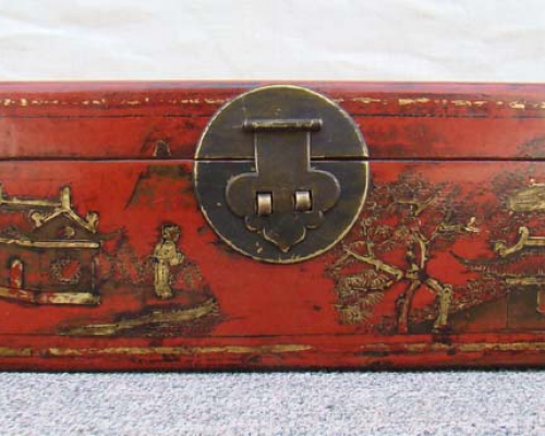 红描金小盒|Red &gilt small box