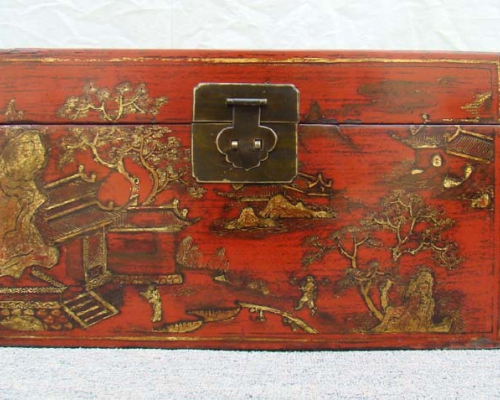 红描金盒|Red & gilt box