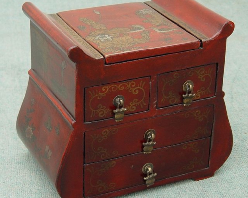 描金镜箱|Gold-painted/gilt mirrored trunk