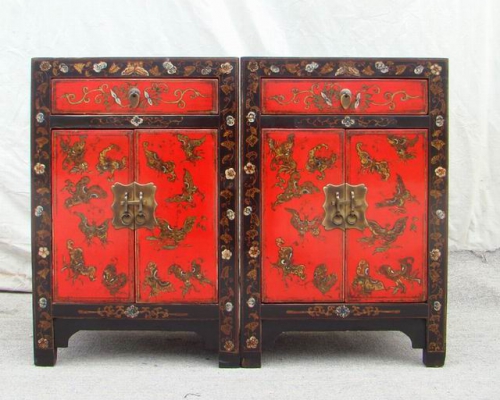描彩小柜|painted small cabinet