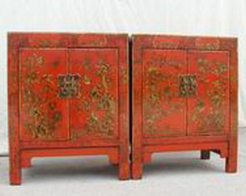 红描金小柜|gold gilt cabinet