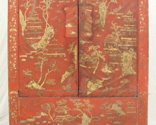 红描金大柜|Red & gilt big cabinet