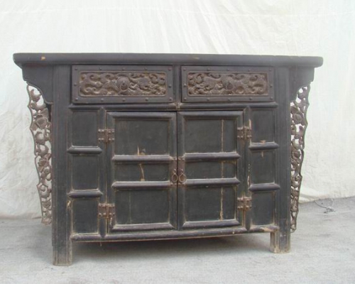 二抽二门雕花柜|Small cabinet