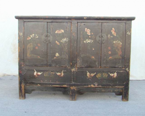 描彩连体柜工厂painted cabinet with three gates