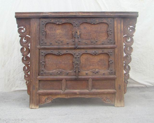 雕花二抽桌|Table with 2 drawers