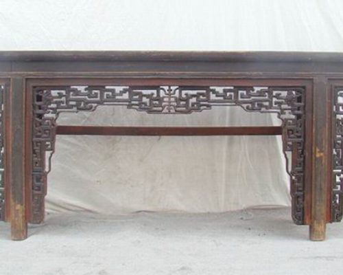 雕花平头案|Flat-top narrow table