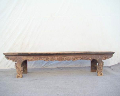 雕花长凳|caving bench