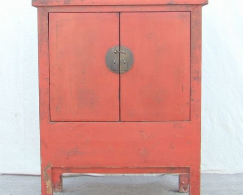 红二门中柜|red lacquer medium cabinet
