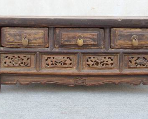 三抽炕桌|Table with 3 drawers