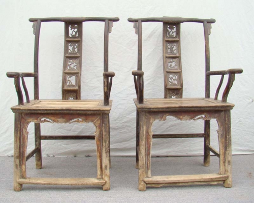 四出头官帽椅|Armchair with four protruding ends