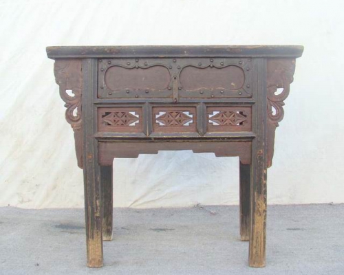 单抽雕花桌工厂|chinese antique table