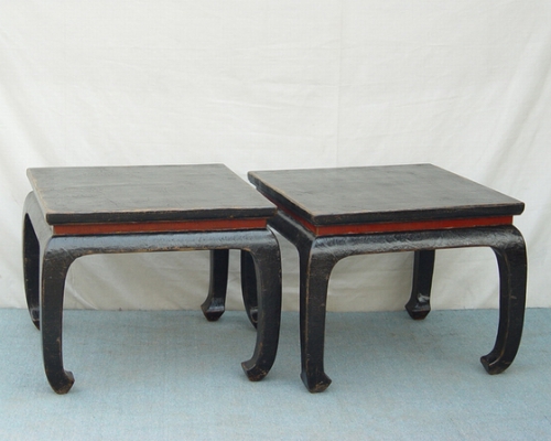 黑披灰方凳|stool