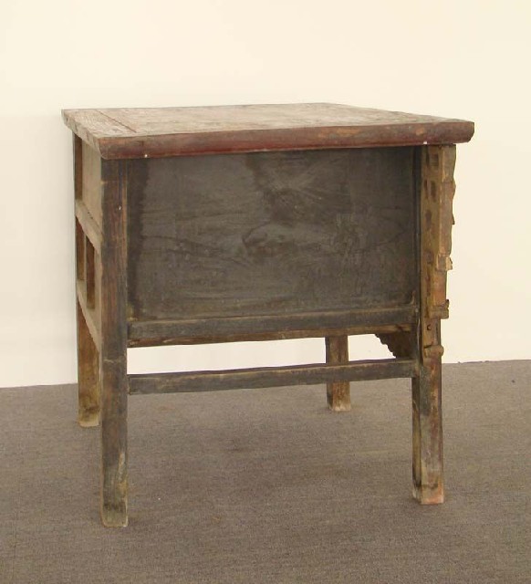 三抽雕花桌|Coffer w/3 drawers