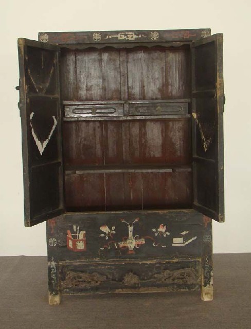 黑五彩大柜工厂|Black multicolored big cabinet