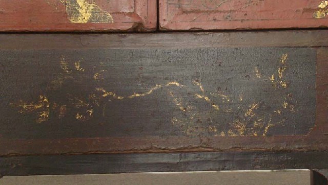 红描金中柜|Red & gilt medium cabinet