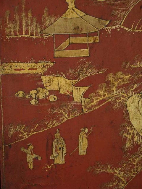 红描金大柜|Red & gilt big cabinet