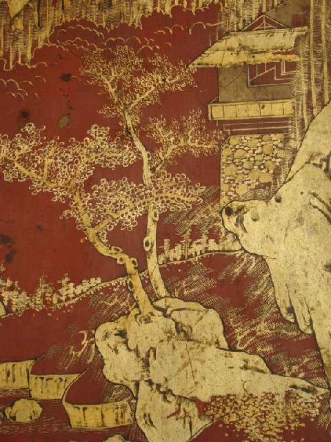 红描金大柜|Red & gilt big cabinet