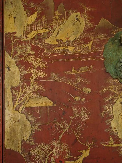 红描金大柜|Red & gilt big cabinet