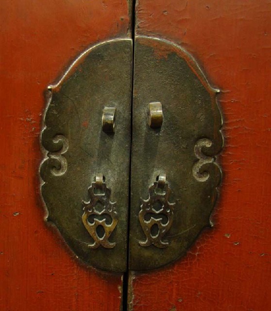 红漆二地柜工厂|red lacquer siamese counters