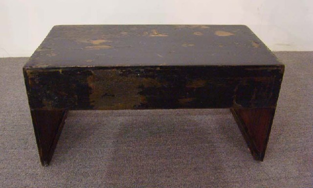 描彩二抽炕桌|Depict the color stand with two drawers