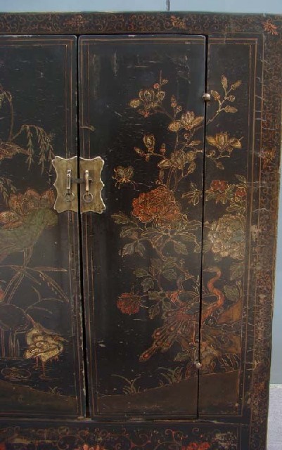 黑五彩大柜工厂|Black multicolored big cabinet