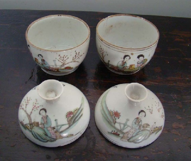 高碑店五彩人物瓷罐|Chinese antique funiture