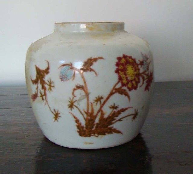 五彩瓷罐|pottery