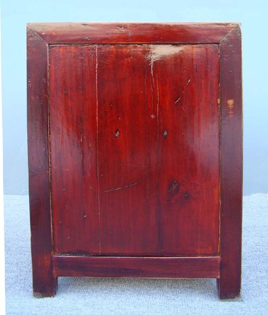 红漆二门小柜|Red-lacquered small cabinet