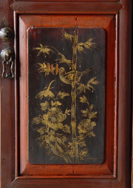 描金二门小柜|Gold-painted/gilt small cabinet w/ 2 doors