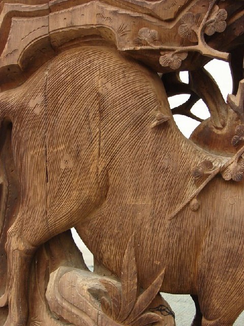 瑞兽牛腿工厂|Carving
