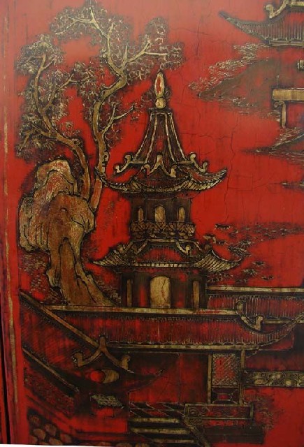 红描金小柜工厂|Red &gilt small cabinet