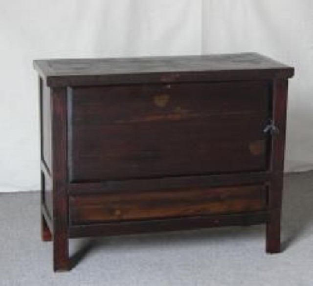 红四抽二门小柜|Red-lacquered small cabinet