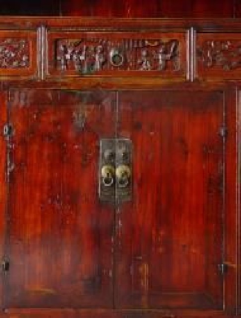 雕花亮格柜|Carved display cabinet