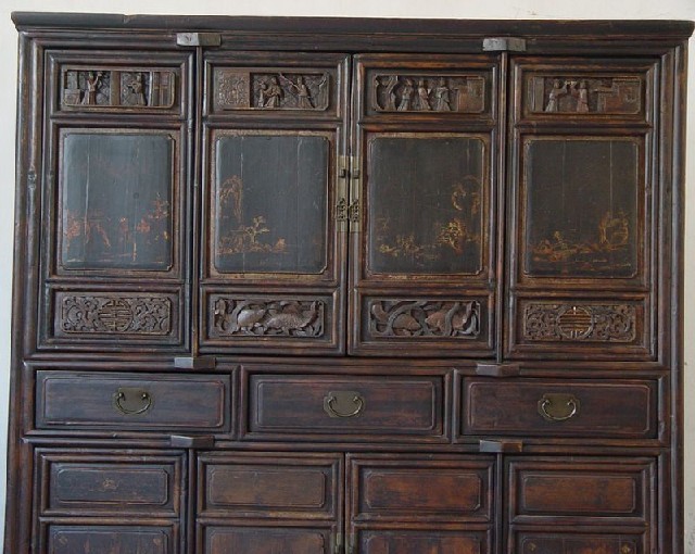 三抽四门大柜|Big cabinet w/ 4 doors & 3 drawers