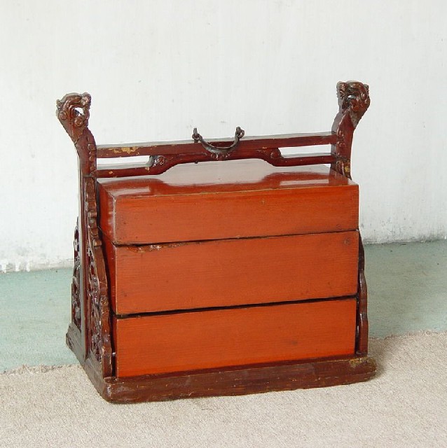 红木提盒|box