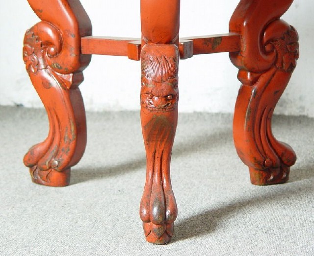 红三足圆凳|stool