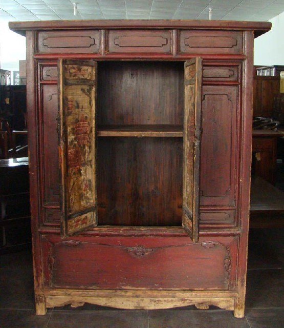 二门披灰描彩大柜工厂|multicolored big cabinet